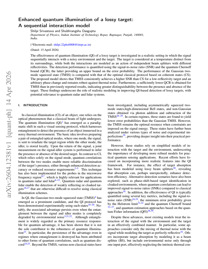 First page