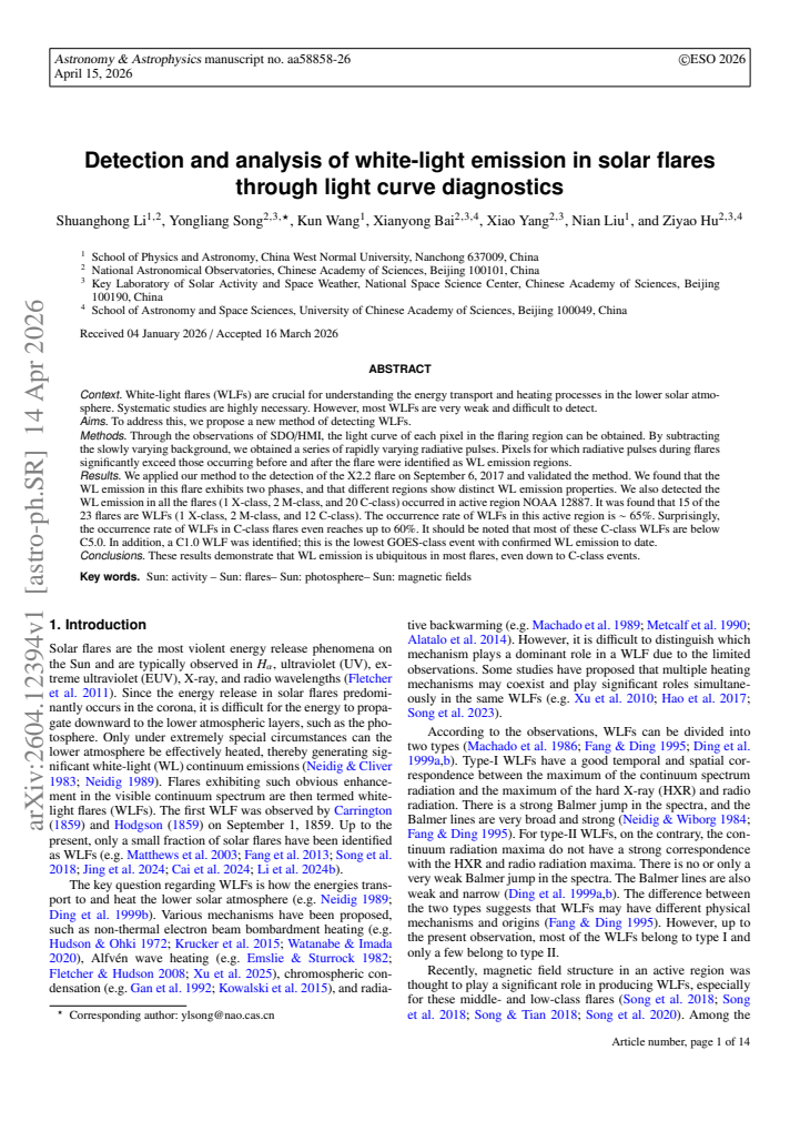 First page