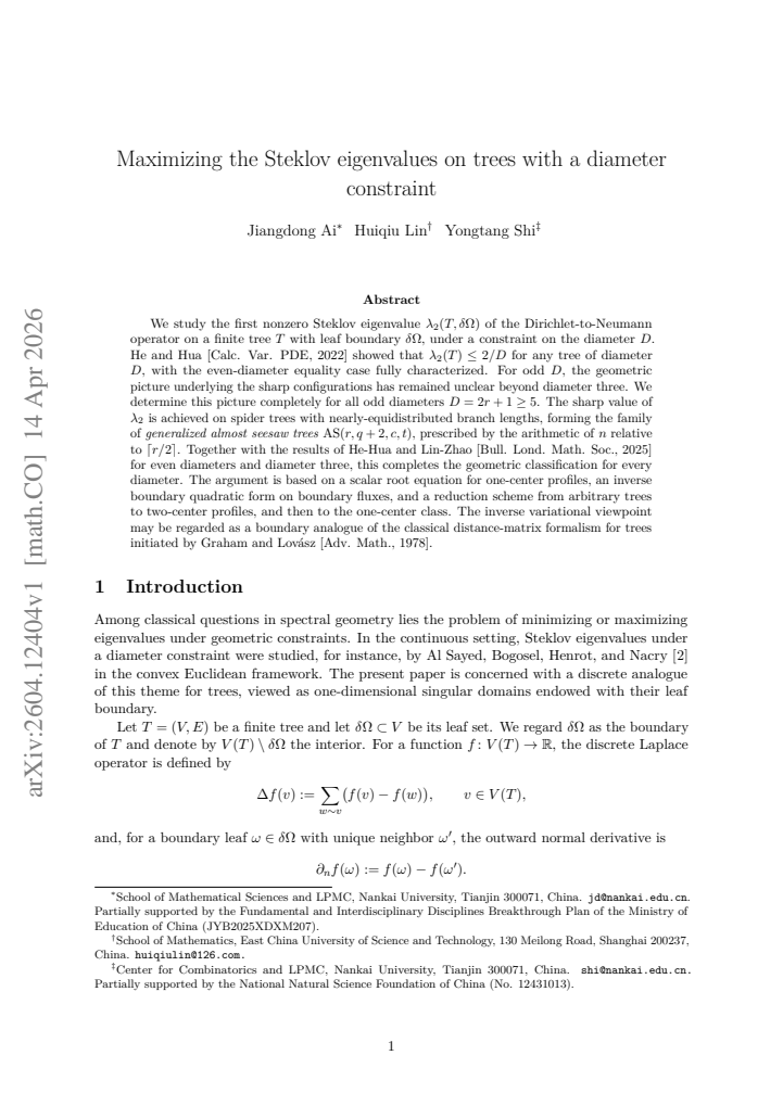 First page
