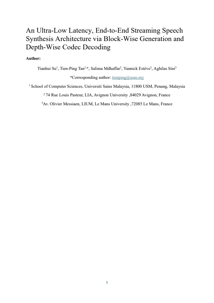 First page
