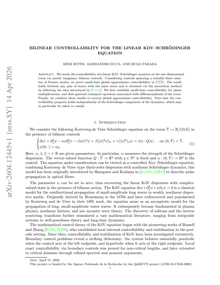 First page