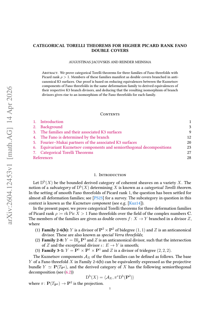 First page