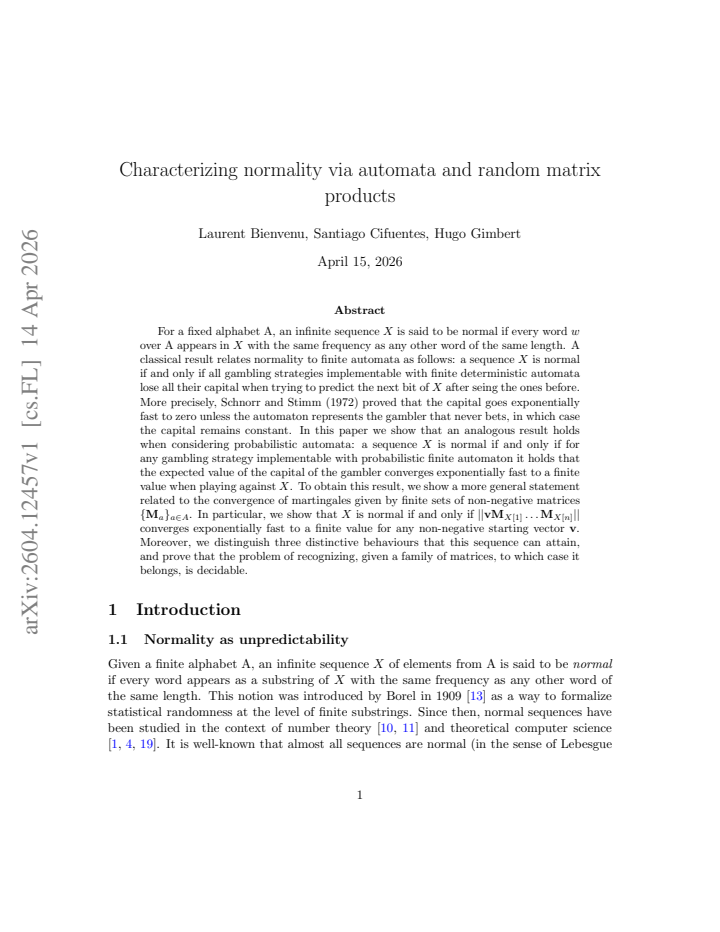 First page