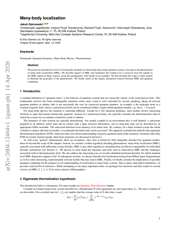 First page