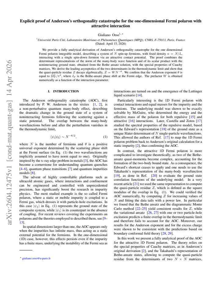 First page