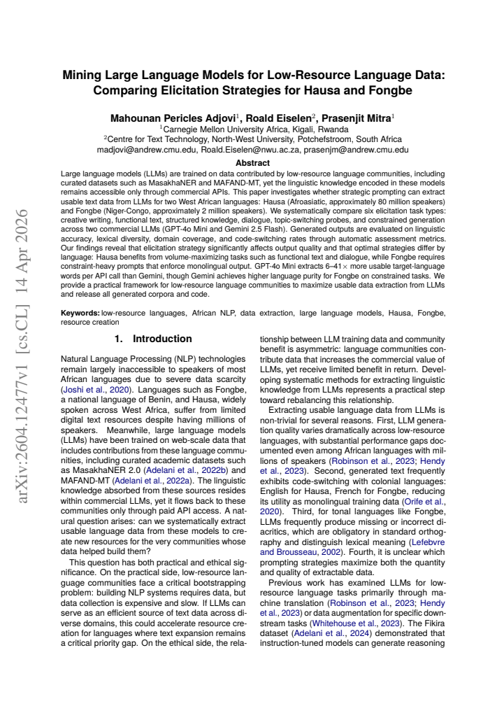 First page