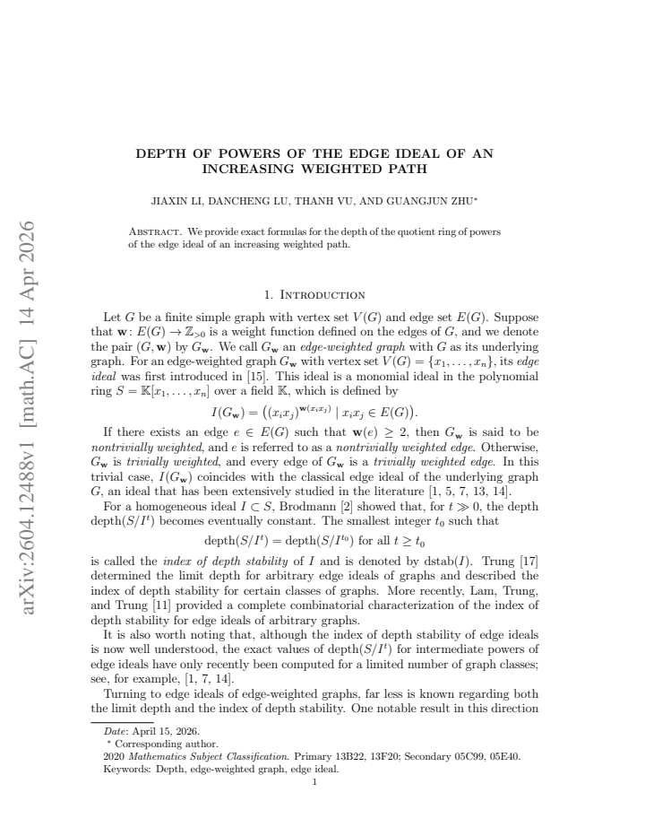 First page