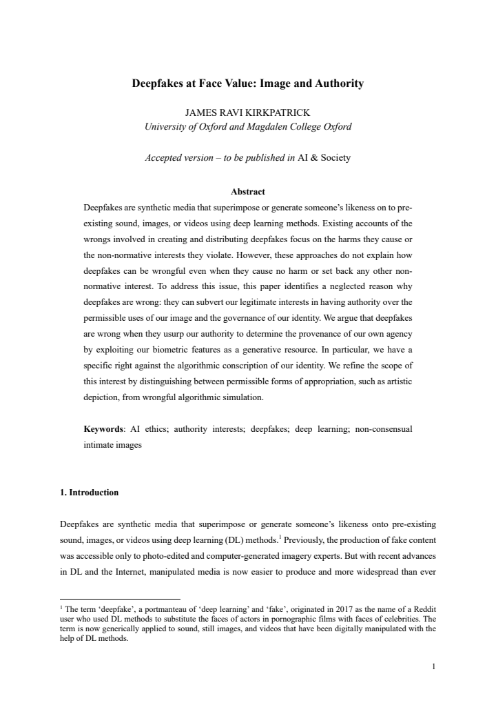 First page