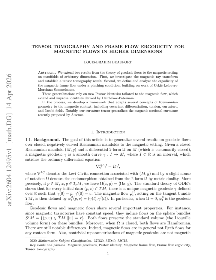 First page