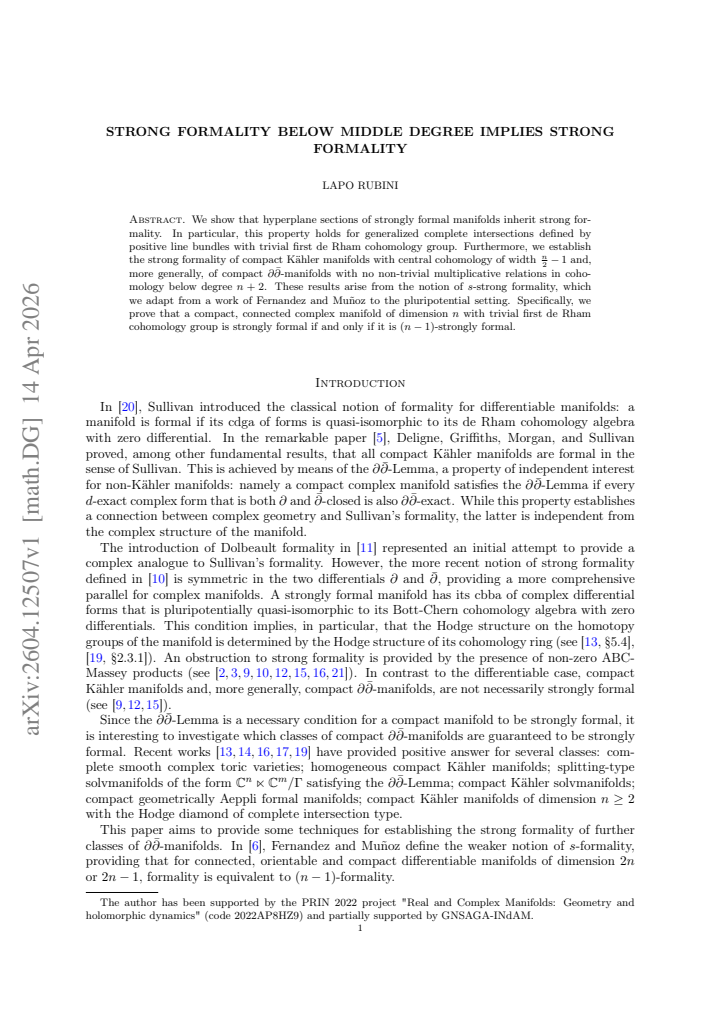 First page