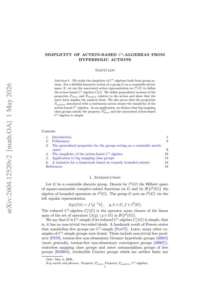 First page