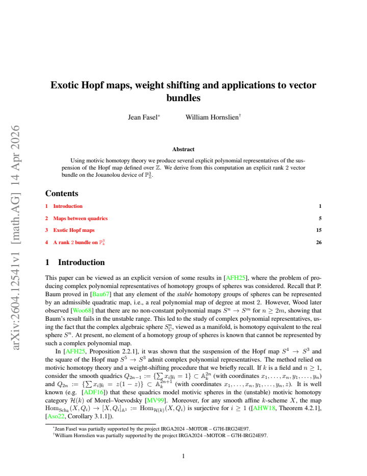 First page