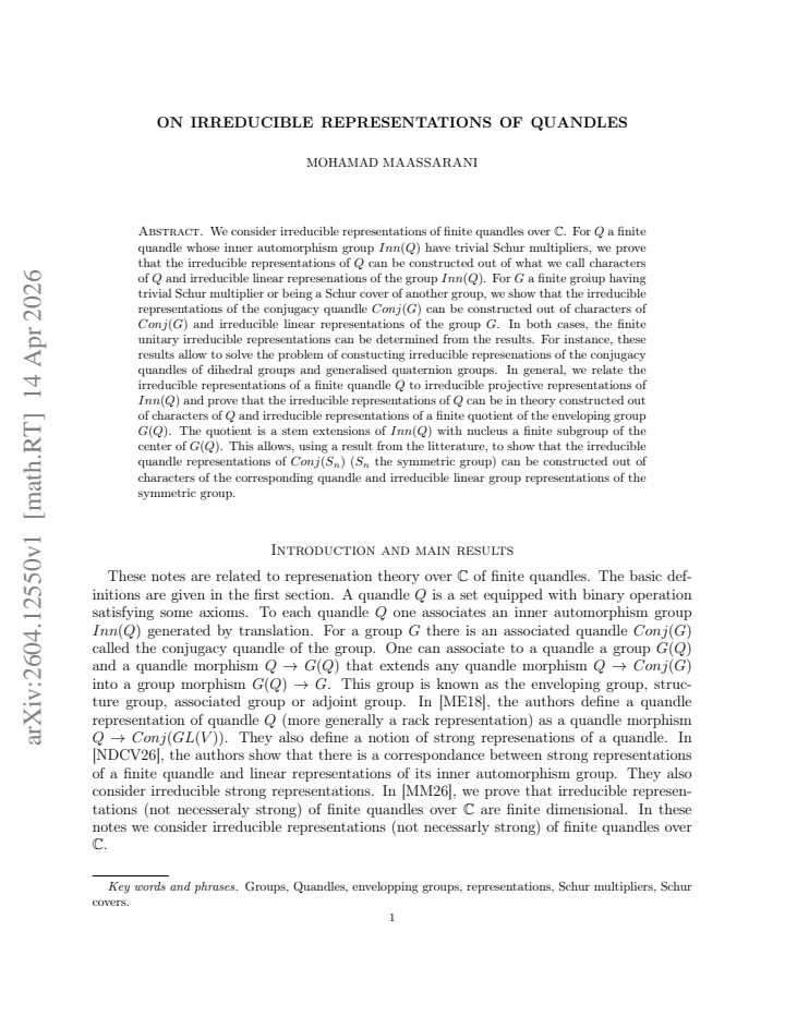 First page