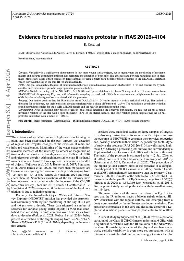 First page