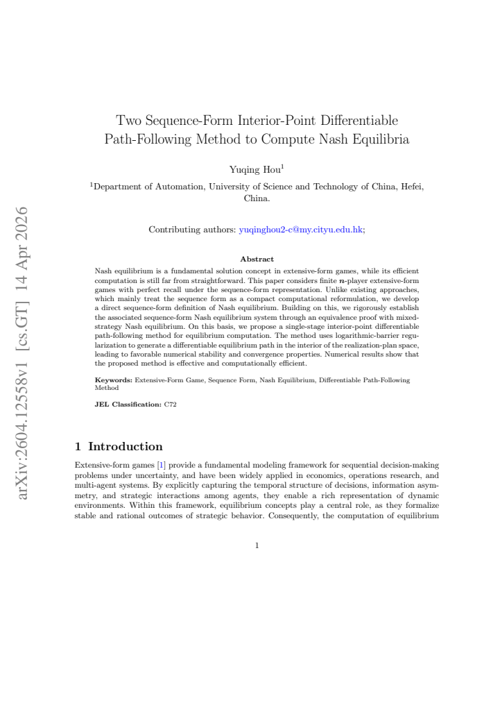 First page