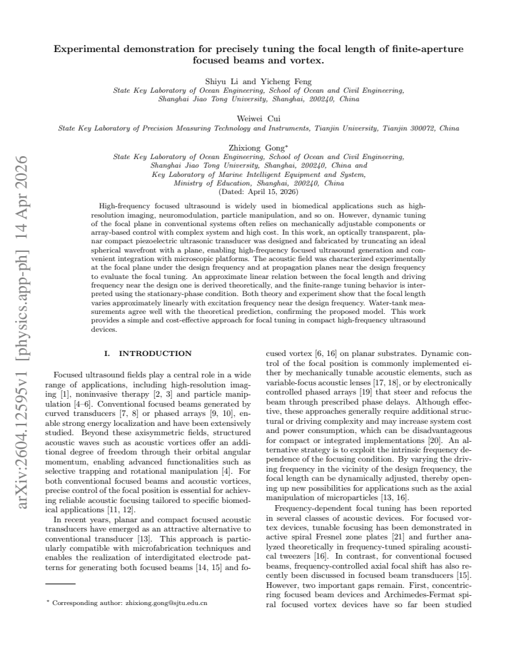 First page