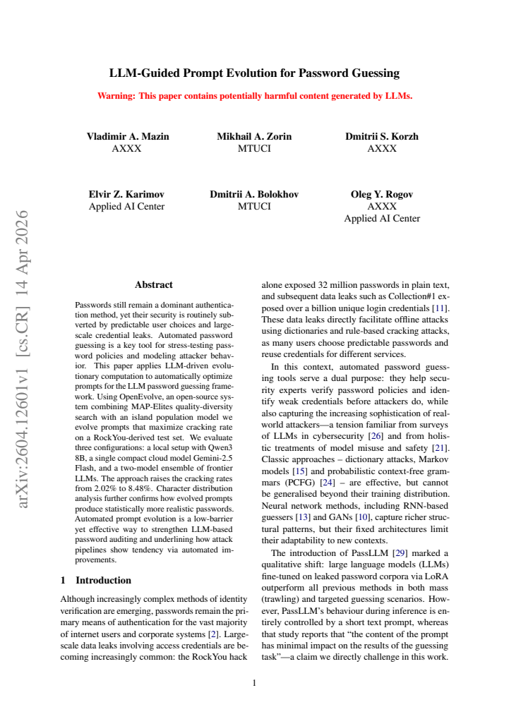 First page
