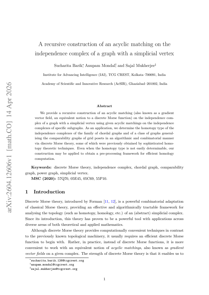 First page