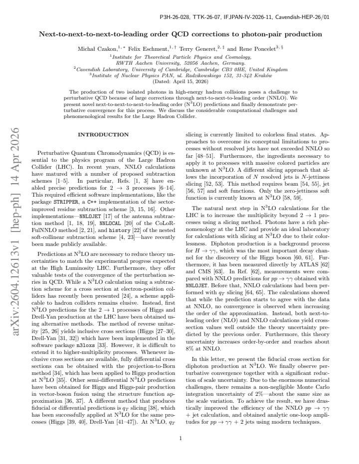 First page