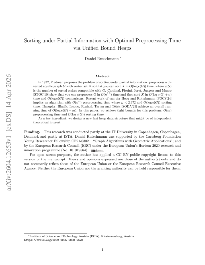 First page