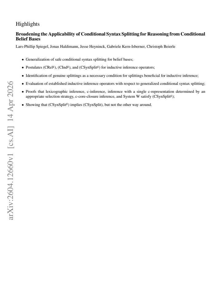 First page