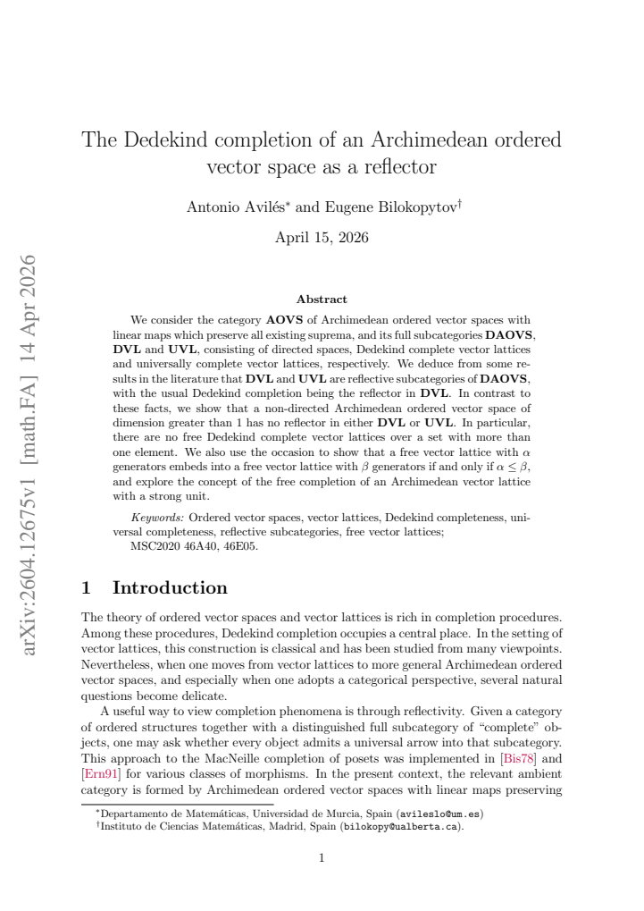 First page