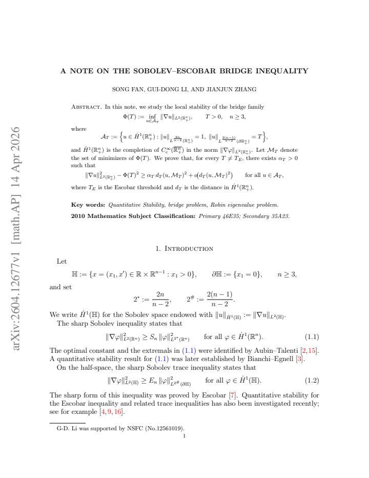 First page
