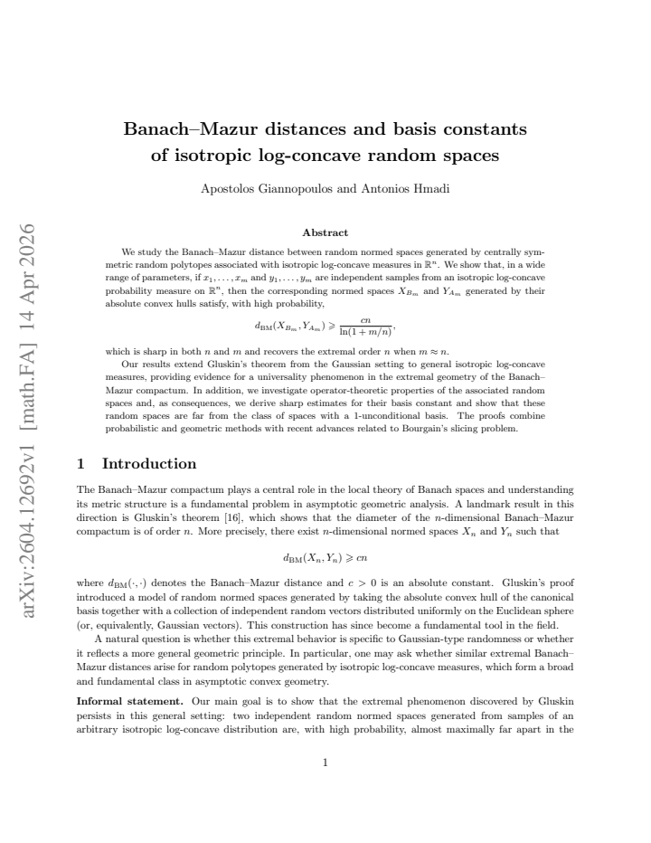 First page