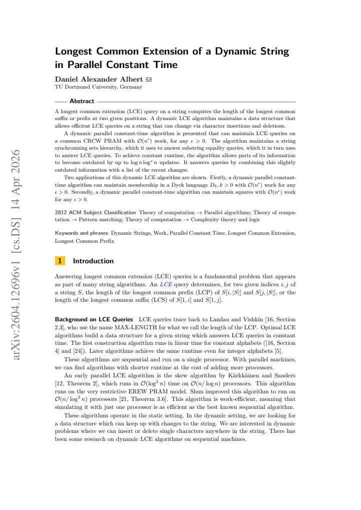 First page