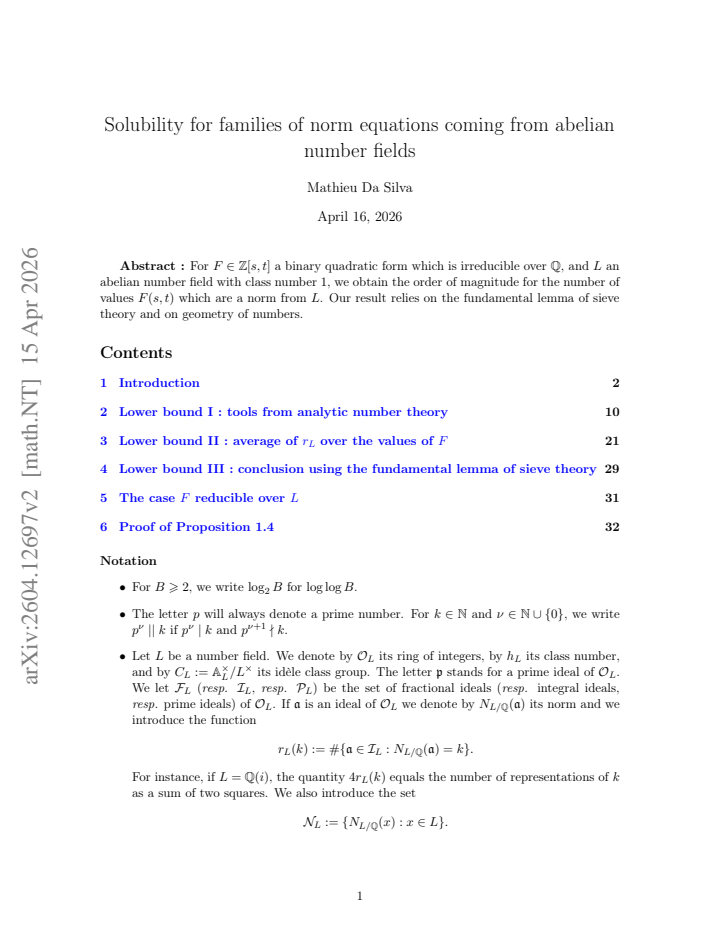 First page
