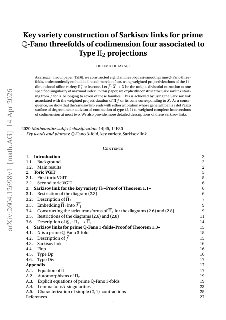 First page