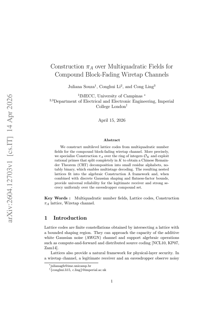First page