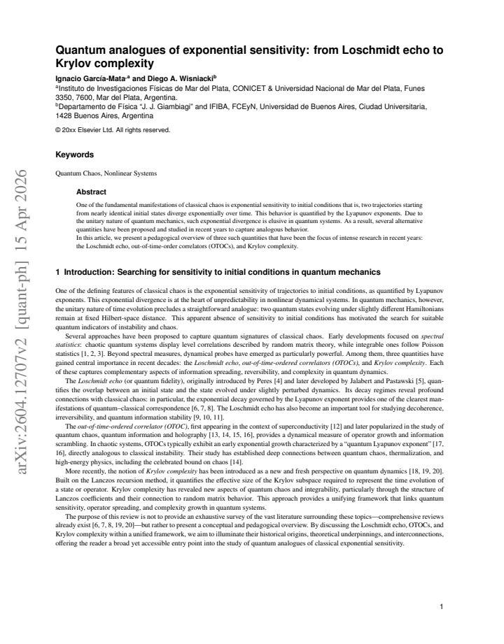 First page