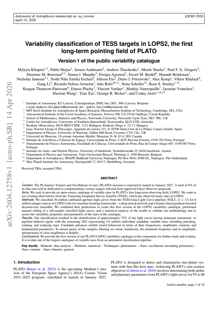 First page