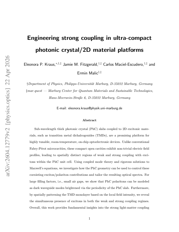 First page