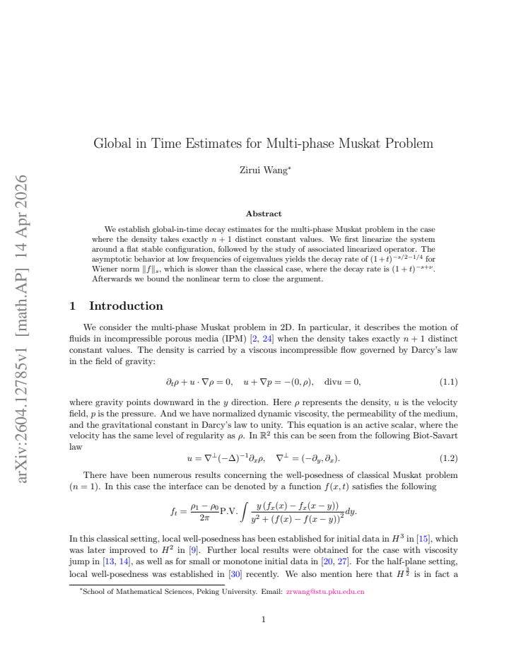 First page