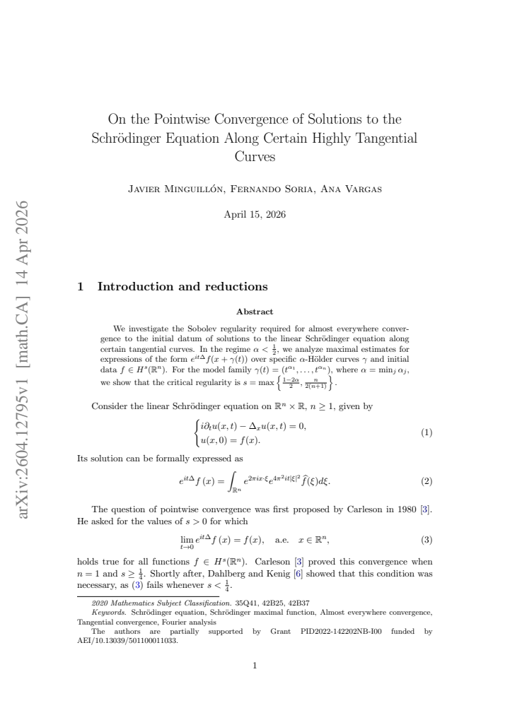 First page