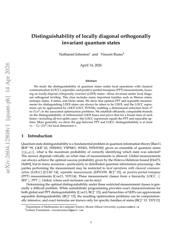First page