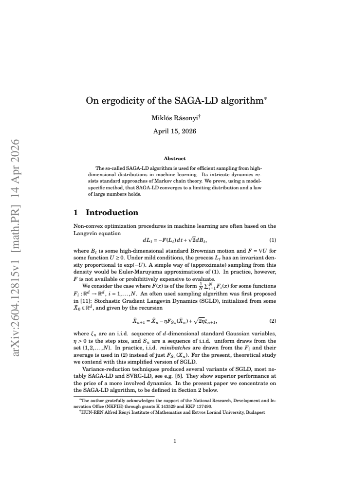 First page