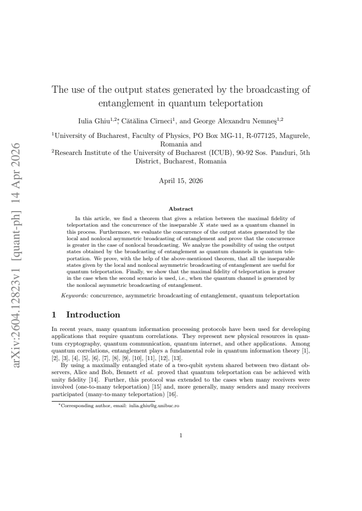 First page