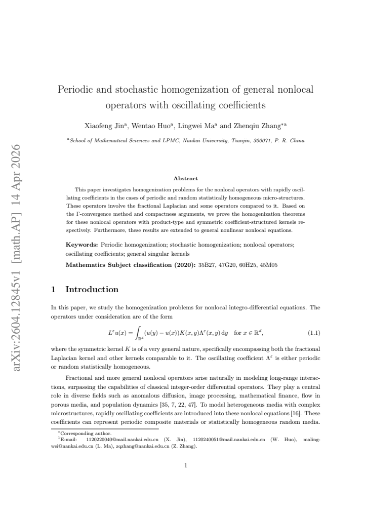 First page