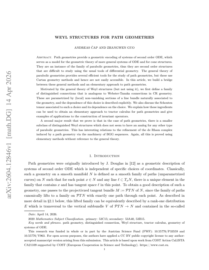 First page