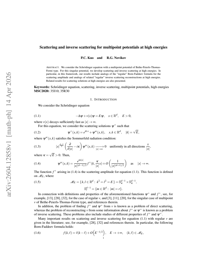 First page