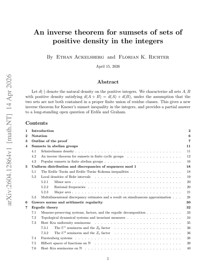 First page