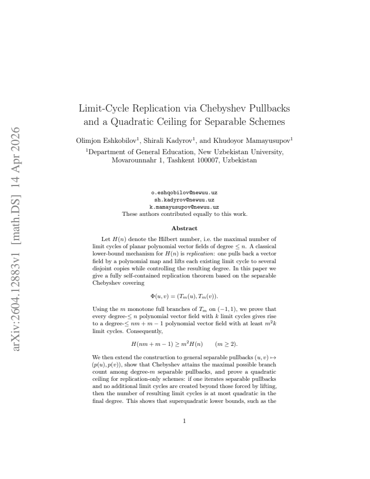First page