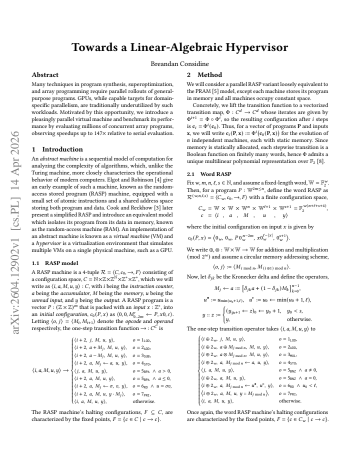 First page
