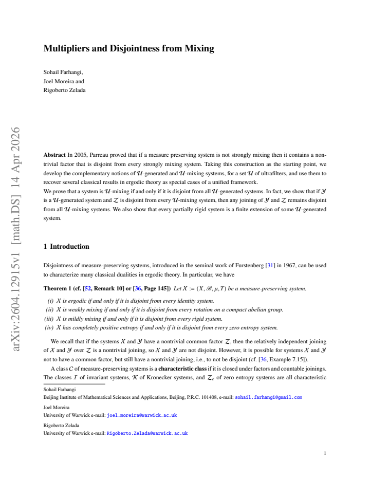 First page