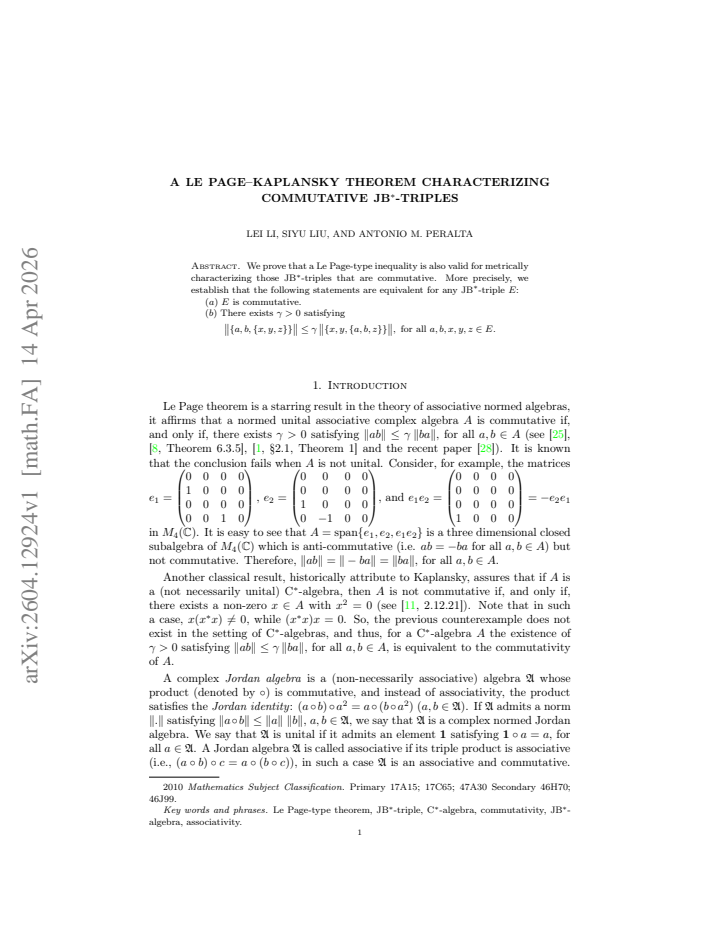 First page
