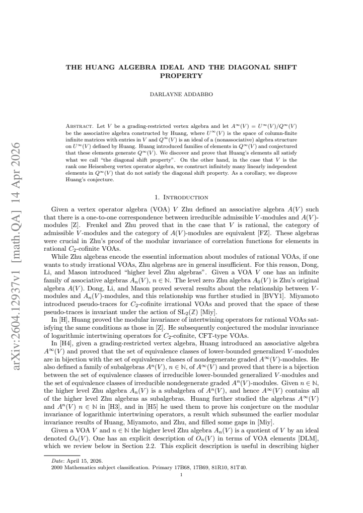 First page