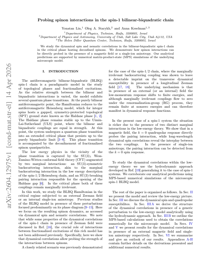 First page